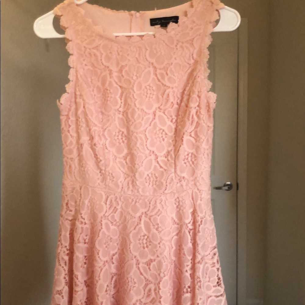 pink floral dress
